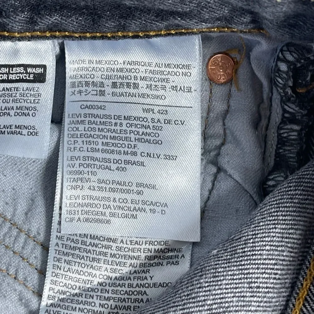 Levi's ‎ Black Vintage 1990's 501XX Jeans Sz 38 X 32